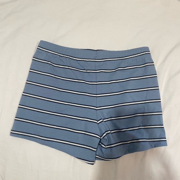 Parke Women's Blue Striped Shorts - Picture 2 of 4